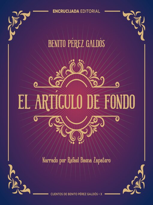 Title details for El artículo de fondo by Benito Pérez Galdós - Available